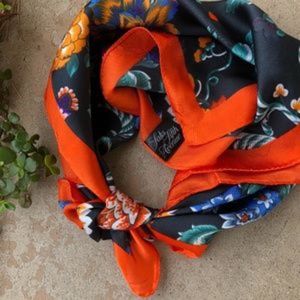 Saks Fifth Avenue Floral Silk Scarf